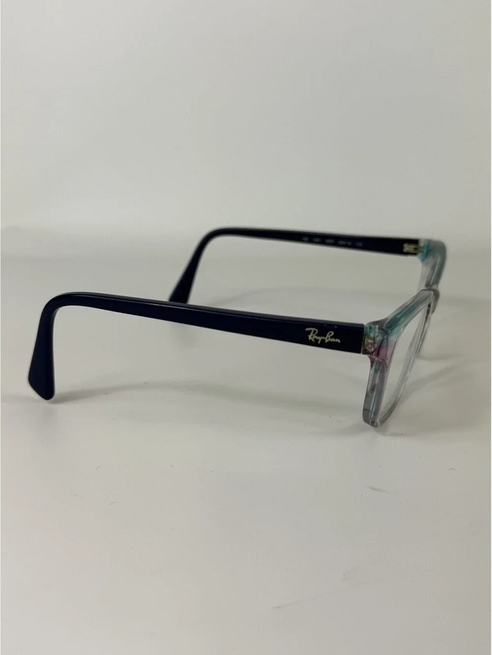 Ray Ban RB1591 3807 Womens Jr Blue & Clear Eyeglasses FRAMES ONLY 48-16-130
